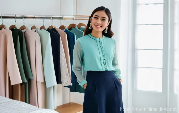 미니멀라이프 일상 습관 - **Prompt:** A serene and organized minimalist living room in a modern Malaysian home. Soft, natural ...